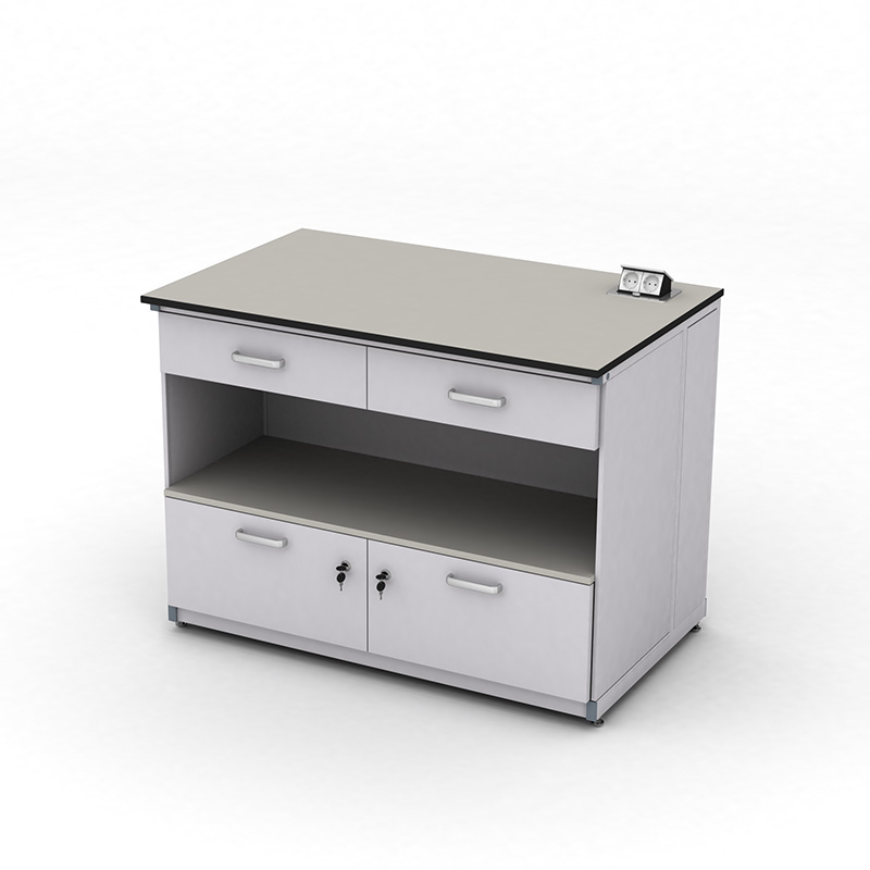 Cтіл демонстраційний лабораторний ЕКСПЕРТ з розетками та шухлядами, 1200х750х900, HPL-пластик, арт. 141-08.511